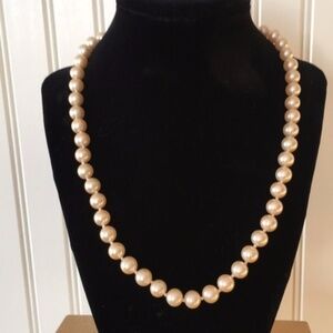 Simulated Pearl Necklace
